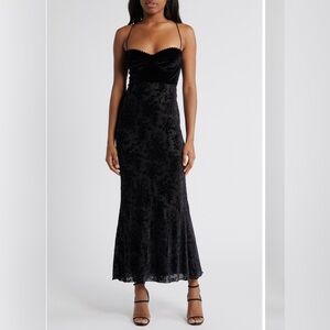 Rare London Velvet Burnout Dress